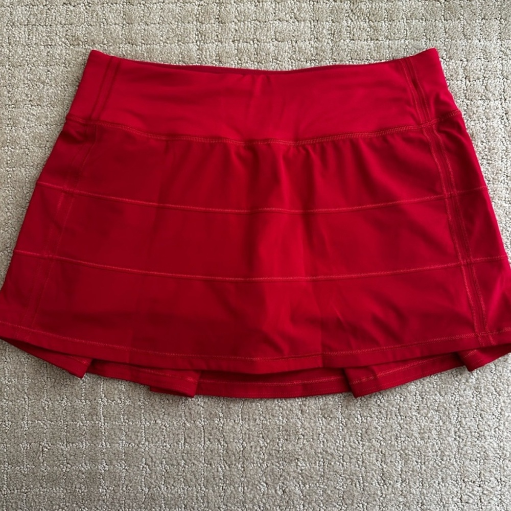 Lululemon Pace Rival Skirt – Red, Size 8